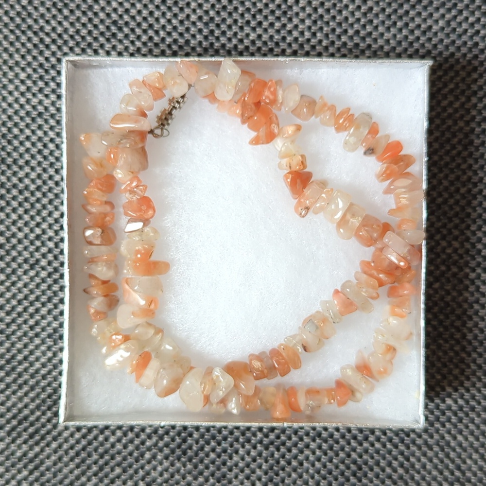 Orange Agate Necklace - 18"